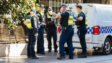Professional event security team monitoring a large Melbourne event.