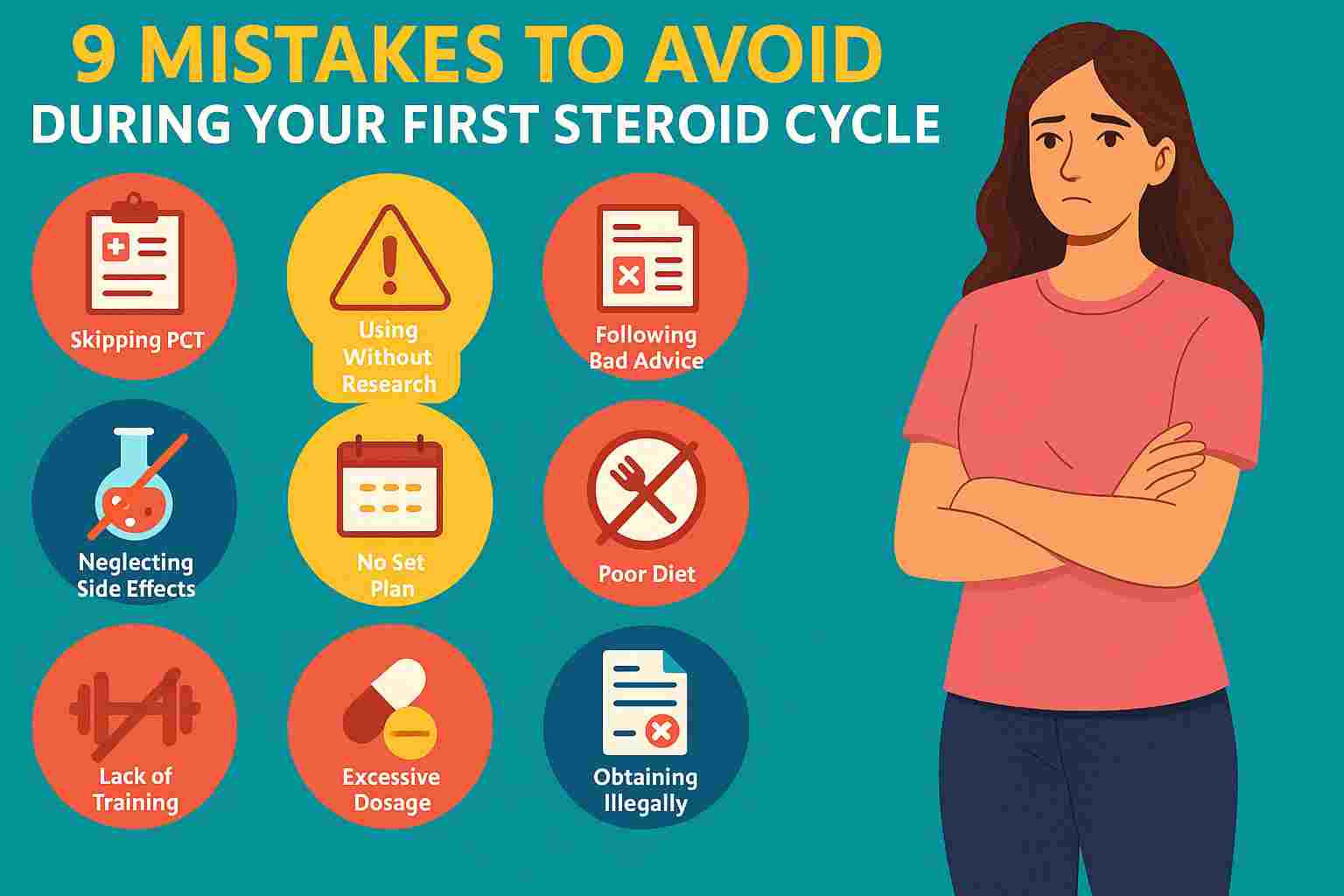 9 Mistakes to Avoid During Your First Steroid Cycle