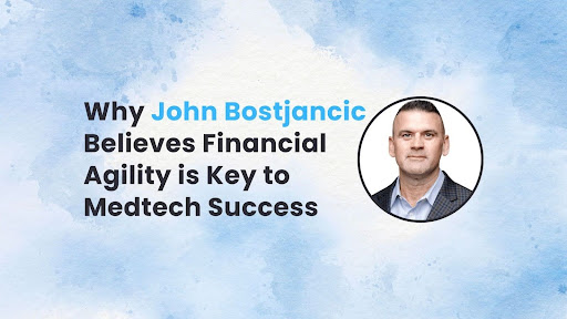 Image of John bostjancic on a blue background with title