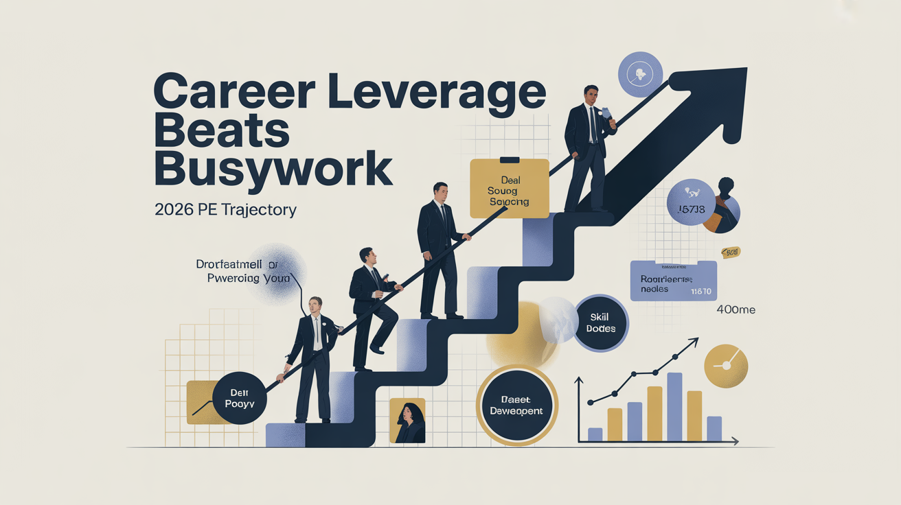 Career leverage beats busywork: what actually moves your PE trajectory in 2026