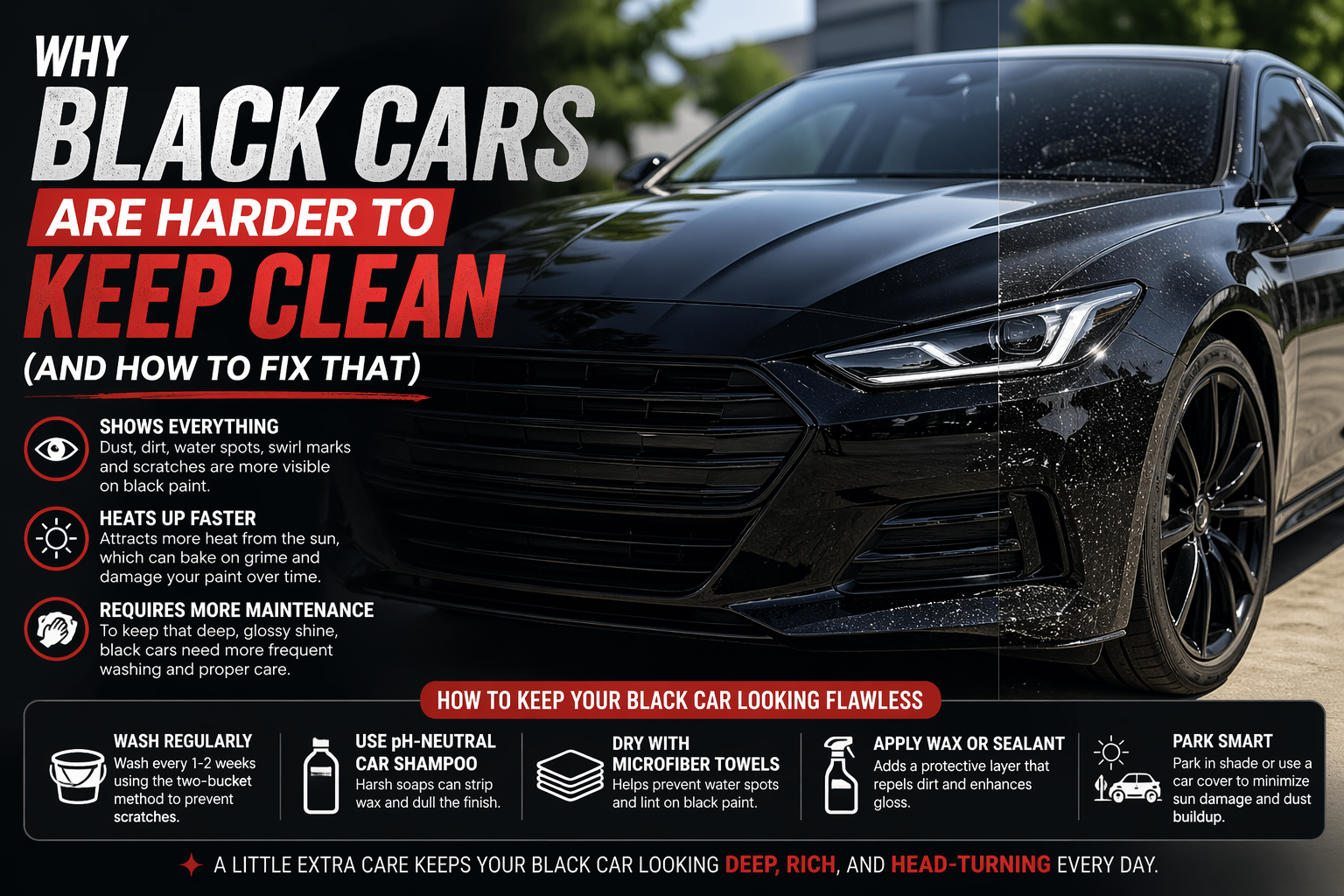 Why Black Cars Are Harder to Keep Clean (And How to Fix That)