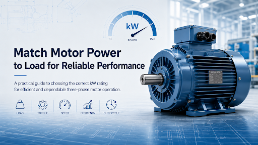 How to Select the Right kW Rating for a Three-Phase AC Motor