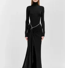 A Latex Maxi Dress